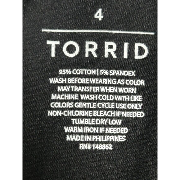 Torrid Tank Top Cami Black Autumn Floral Womens Plus Size 4 4X Lightweight - Picture 5 of 6